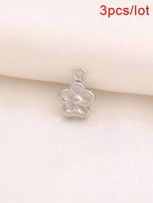 3pcs Stainless Steel Small Flower Pendant Findings 18K Gold Plated Charms For DIY Jewelry Making Supplies Accessories - Pendants - View 16