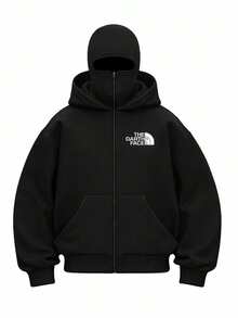 Oversized Streetwear Sweatshirt – THE DARTH FACE - 黑色 - 查看 6