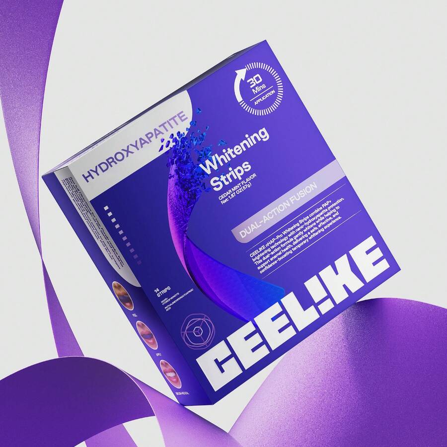 CEELIKE] Purple Whitening Strips With Free Cheek Retractor – 7/21 Treatments – Nano-Hydroxyapatite For Enamel Protection – Peroxide-Free Formula - 14貼 - 查看 1