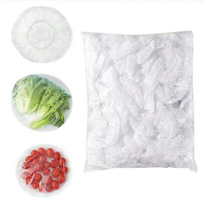 100/300pcs Food Storage Covers Home Foods Freshing Seal Elastic Plastic Wrap Refrigerator Fresh Keeping Saver Bag Kitchen Tools