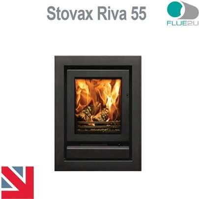 Stovax Riva 55, Stove Glass Direct Replacment Heat Resistant Glass