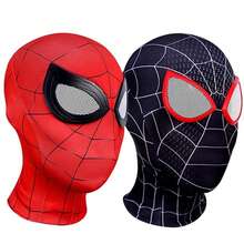 Marvel 1pc Superhero Spider Man Masks Miles Morales SpiderMan Cosplay Mask For Boys Girls Carnival Adults Cosplay Costume Props New Year's Gift, Valentine's Day Gift, Easter Gift - Multicolor - View 5