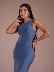 Women Dresses - 水鴨藍 - 查看 4