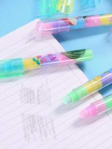 1pc Modern Random Fruit Style Pencil Eraser, Gift For Students - Multicolor - View 2