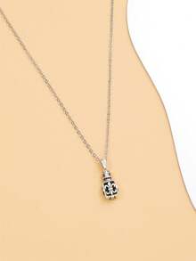 Những người đàn ông thời trang và phổ biến Vòng cổ trang trí bằng đá rhinestone bằng đồng để làm quà tặng trang sức và cho một vẻ ngoài sành điệu - Bạc - Xem 2