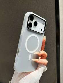 适用于 17/17 Pro Max，果冻磁吸磨砂二合一手机壳，亲肤保护套，兼容 Apple 16 - 黑色 - 查看 4