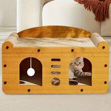 Large Cat Scratching Board And Cave Toy, Providing Ample Space For Cats To Rest And Scratch, Enhancing Their Well-Being - 20.7*10.6*10.2 - View 7