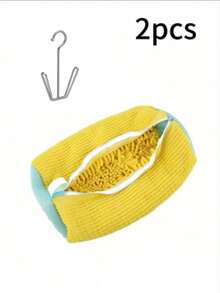 Bolsa holgada para lavadora para lavar zapatos, bolsa de limpieza de zapatos, bolsa de lavandería, protección de zapatos, red de malla de chenilla - Multicolor - Ver 11