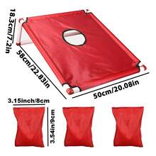 Kids Outdoor Bean Bag Toss Game - Foldable Cornhole Boards With Sandbags, All-Weather Portable Yard Toy For Family, Birthday & Holiday Activities - Multicolor - View 12