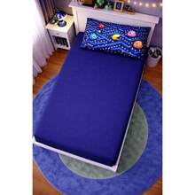 Children's Single Bed Sheet Set, Micropercal, 2 Pieces, Children's Bedding Set With Exclusive Printed Pillowcase - パックマン - 查看 3