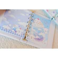 Binders - Blue Cloud, Rainbow, and Dog Design - View 2