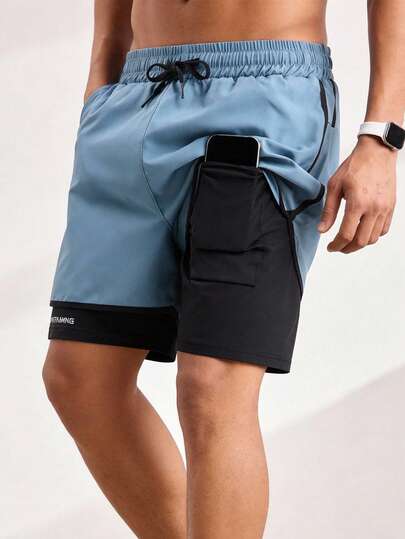 Driftmere Set de 3 pantalones cortos para hombres, nuevos con forro y bolsillos, pantalones cortos de 5/7, 2 piezas de pantalones cortos deportivos, ropa deportiva antiexposición