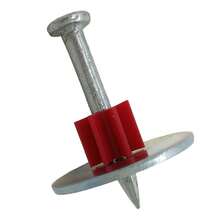 Fastener Pin with Washer Robust Fastener Washer Steel Nail Kit for Ceiling Cement Wall Concrete - Clavo de arandela de fijación - Ver 8