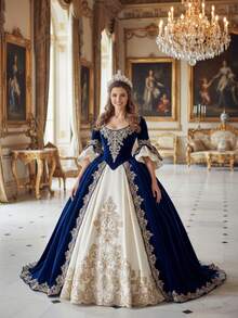 1PC Handmade Royal Style Cluster Faux Pearl Tiara, Elegant Silver Leaf & Rhinestone Wedding Crown, 3.54 Inch High Puffy Headband With Hair Combs For Brides & Prom - Silver - View 4