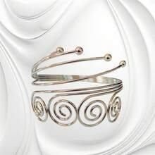 Gold Plated Forearm Bracelet - 銀 13 - 查看 2