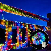 1pc LED String Lights, 8 Modes, Battery-Powered, Push Button Control, Ideal For Garden Landscape, Party, Home, Wedding, Valentine'S Day Lighting - Clear - View 4