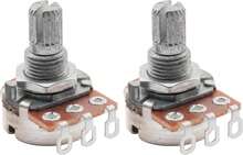 Musiclily Mini A250K Guitar Potentiometers Split Shaft Audio Taper Pots For Fender Stratocaster Telecaster Guitar Bass Parts (Pack Of 2) - Màu A - Xem 1