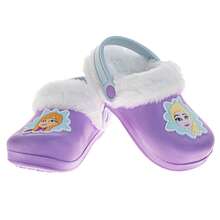 Disney Frozen Anna And  Girls' Clogs  Fuzzy, FleeceLined, And Warm Garden Shoes (Toddler Sizes 5-10, Little Kid Sizes 11-12) - Tử đinh hương - Xem 4