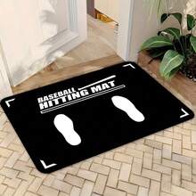 1pc Soft Training Mat Compatible For Batting Practice - Machine-Washable Carpet Suitable For Indoor Entryway, Batting Stance Practice, Home Gym - & Training Pad - 白色 - 查看 7