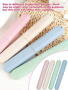 3-In-1 Travel Size Toothbrush Case With Storage Box, Portable Toothbrush Holder Organizer For Travel, Home Use - Multicolor - View 11