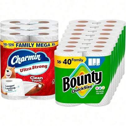 Bounty Paper Towels Select-A-Size Print, 2 Triple Rolls, 123 Sheets Per Roll