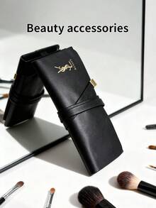 Yves Saint Laurent 3 PiecesEssential Brush Set - Lip, Eyeshadow & Foundation Brushes, All-In-One Makeup Kit YSL-GIFT-89 - Black - View 5