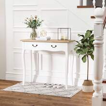 HOMCOM Bench Table - White - View 1