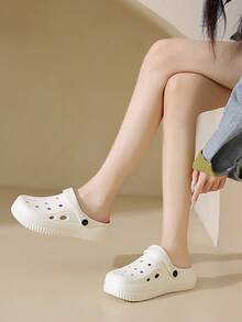 Summer Non-Slip Fashion Outdoor Slippers, Minimalist Beach Sandals - White - View 5