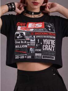 Cropped  Newspaper - Black - View 9