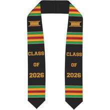 2026 Graduation Stoles Grad Stoles, Unisex Adult Graduates, Sash For High School, College, Bachelor, Degrees 4.5"(Width) X 62"(Length) - 2026屆 1 - 查看 1