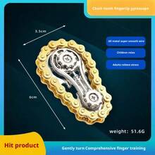 1pc 2026 New Finger Spinner Fidget Toy, Mechanical Stress Relief Toy With Rotating Gears, Interactive Gadget, Perfect Gift For Friends, Birthday, Party, Boys & Girls - Multicolor - View 15