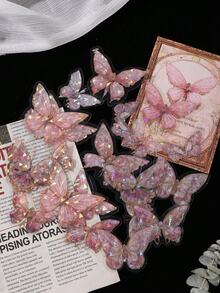 20张蝴蝶图案装饰贴纸，用途广泛，创意十足，适用于剪贴簿、学习用品、返校季等场合。 - 多色的 - 查看 11