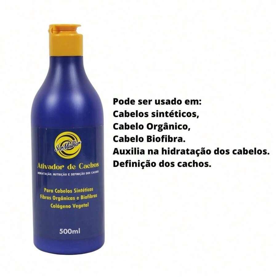Ativador de Cachos Para Cabelos Sintéticos - Ser Mulher - SPure Natural - Visão 1