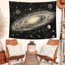 1. 星空挂毯，饰有星星和行星 - 轻便，可机洗，适合挂在墙上，可用于客厅、卧室或办公室装饰，太空主题艺术品，包含太阳、月亮和天体，星空装饰 - 1PC - 查看 2