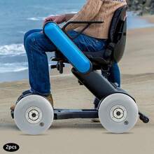 SanBouSi 12x6 Inflatable Beach Wheels 2-Pack, Heavy Duty 121lbs Capacity Per Wheel, PU Rubber Sand Tires With Balloon Design, Low Rolling Resistance, For Beach Cart, Wagon, Fishing Kayak Cart - Balloon Beach Sand Tire - View 7