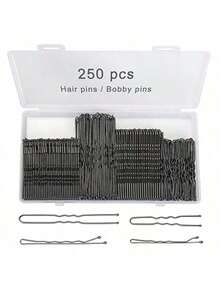 250 chiếc kẹp tóc vàng kèm hộp đựng, kẹp tóc lượn sóng 2 inch, kẹp tóc hình chữ U 2 inch và 2.8 inch, phù hợp với mọi loại tóc, phụ kiện tóc cho phụ nữ và bé gái, kẹp càng cua, quà tặng, băng đô, mùa hè, kỳ nghỉ, du lịch. - Bộ phụ kiện tóc D - Xem 11