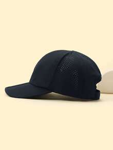 1pc Soft & Skin-Friendly Solid Color Foldable Baseball Cap, Quick-Drying Breathable Fabric - 1PC - View 21