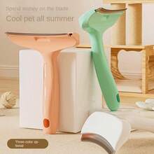 宠物去毛刷，适用于犬猫，高品质美容工具，有效减少掉毛，温和亲肤，握感舒适，适合长毛和短毛宠物，方便居家旅行携带，易于清洁保养，专业美容效果，宠物主人的理想之选，适合日常宠物美容护理 - 查看 4