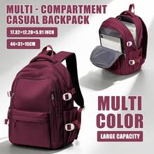 Cute Aesthetic Style Student Backpack, Casual Daypack, Japanese Kawaii Middle/High School Backpack For Girls, Waterproof Durable Large Capacity Multi-Pocket, Fits 15.6" Laptop, College Student School Bag, Lightweight Computer Backpack, Durable Student Backpack, Casual Backpack Travel Bag With Laptop Compartment, Unisex School/Work Bag - Multicolor - View 13