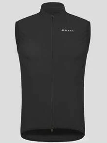 Qualicos Men's Reflective Running Cycling Vest, Sleeveless Bike Jersey Black - Black - View 4