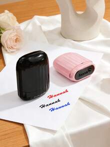 1 sello personalizado, sello de firma artística personalizado, sello de nombre de ropa infantil de unicolor personalizado, personalización de sello de firma, sello de nombre de ropa personalizado, sello de firma manuscrita, sello de ropa personalizado - Multicolor - Ver 6