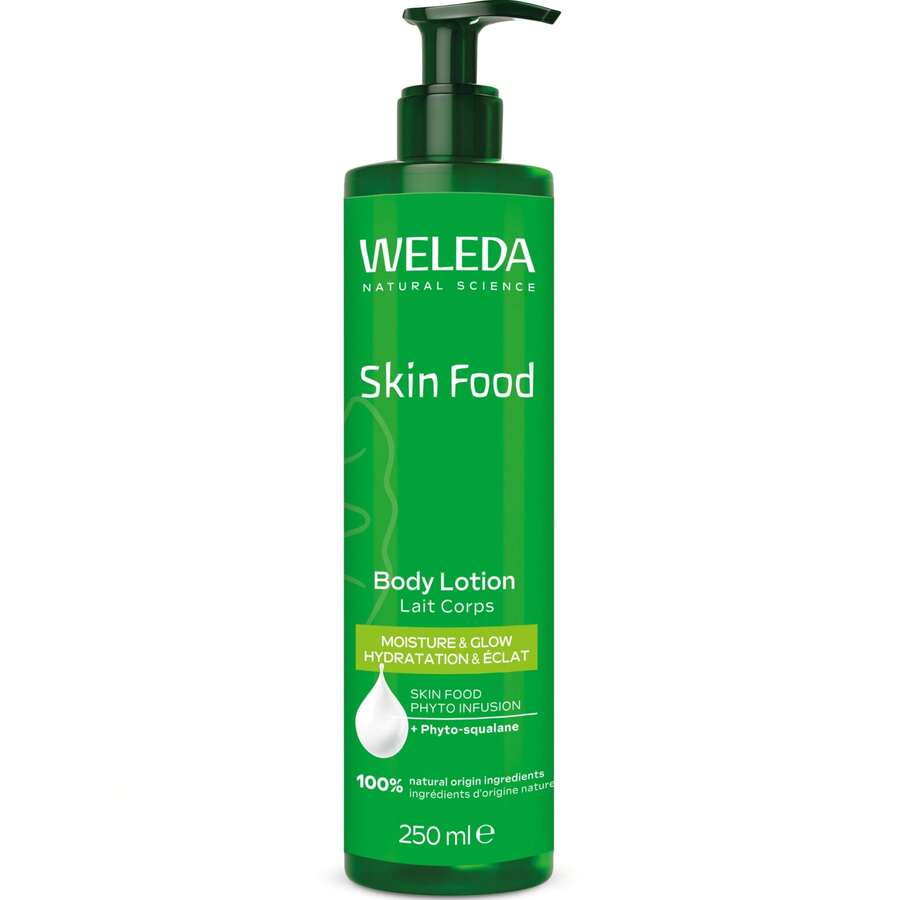 SKIN FOOD Lozione corpo 250 ml Weleda | Idratazione profonda per pelle secca | Ingredienti naturali | Texture leggera ad assorbimento rapido | Profumo delicato | Vegano e nutriente ✅ Consegna 24/72h in Spagna (Penisola) | Beauty Explotion | Il tuo negozio di bellezza e trucco - Esplodi la tua versione migliore. - Vitamina E - Visualizzare 1