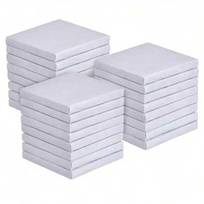 10 piezas/1 pieza Paneles de lienzo mini aptos para pintura al óleo y acuarela - Perfectos para pequeños proyectos artísticos