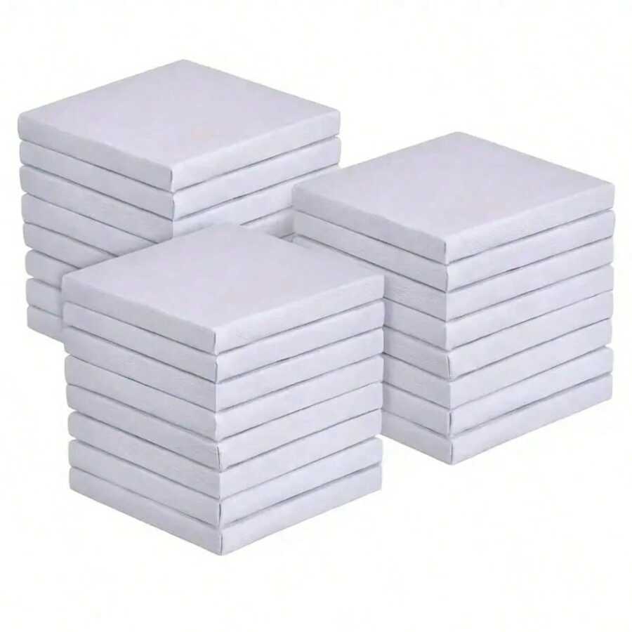 10片/1片迷你画布面板，适用于油画和水彩画 - 非常适合小型艺术项目 - 多色 - 查看 1