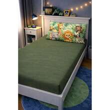 Children's Single Bed Sheet Set, Micropercal, 2 Pieces, Children's Bedding Set With Exclusive Printed Pillowcase - 好的 - 查看 4