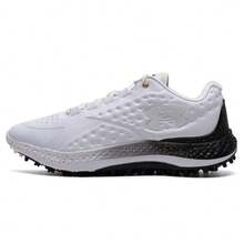Under Armour Men's New CURRY1 GOLF Sports Shoes, Shock-Absorbing Comfortable Golf Sneakers - White - View 11