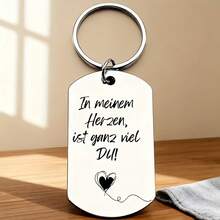 Creative Stainless Steel German Keychain - A Heartfelt Valentine's Gift For Him/Her, Boyfriend/Girlfriend, Husband/Wife, Or Anyone Special - Old Gold - View 4