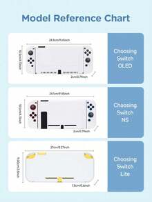 Ayotu Bowknot & Polka Dot Pattern Accessories Set For Nintendo Switch/Switch OLED/Switch Lite, Including Protective Case, Storage Bag, Console Shell, Dust Cover, Game Card Case, Controller Grip, Suitable For Christmas, Valentine's Day, Back To School And Other Occasions - View 12