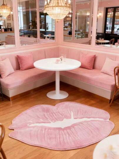1 adet Pembe Dudak Şeklinde Romantik Halı, Yatak Odasında Dopamin Estetiği, Kabarık ve Yumuşak Suni Kaşmir Malzeme, Tatlı ve Şık Stil, Şifa Veren Prenses Stili, Tatlı Kız Stili, Özellikle Prenses Odası, Makyaj Masası, Gardırop, Giyinme Odası, Başucu Halısı, Okuma Alanı, Influencer Fotoğraf Arka Planı İçin Uygundur, Düzensiz Boyut, 1-5 cm Kesim Hatası, Dekoratif Halı, Banyo Dekorasyonu