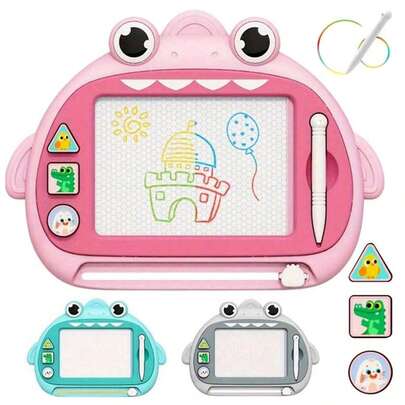 1 Pc Magnetic Drawing Board Set, Including A Magnetic Drawing Board And Markers, Encourages Free Expression, Sparks Children's Imagination, And Helps Develop Fine Motor Skills. Suitable For Children Ages 3 And Up. An Ideal Choice For Birthday Gifts, Holiday Gifts, And Back-To-School Gifts